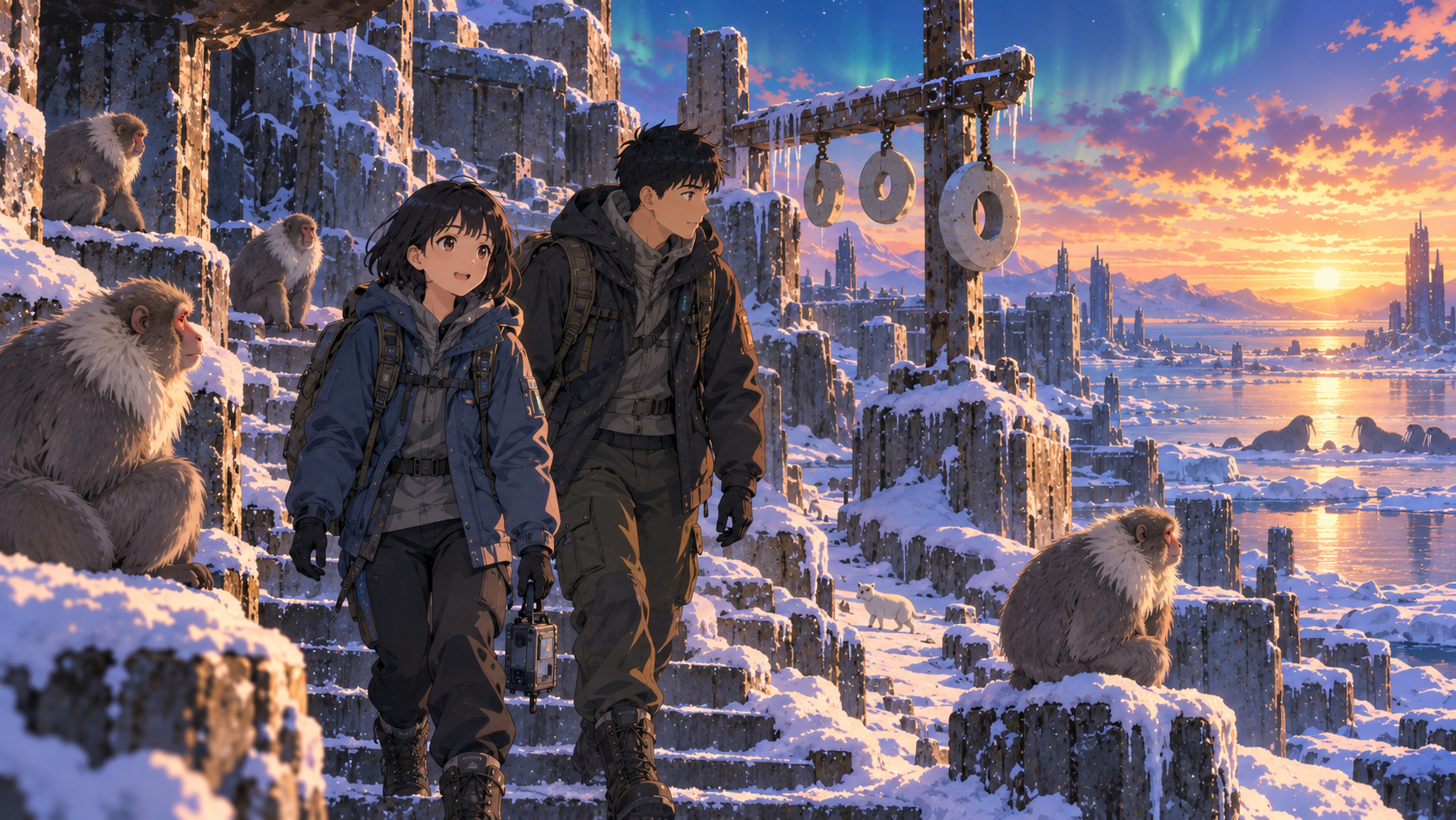 塔環雪猿群，晚｜撤離與記錄