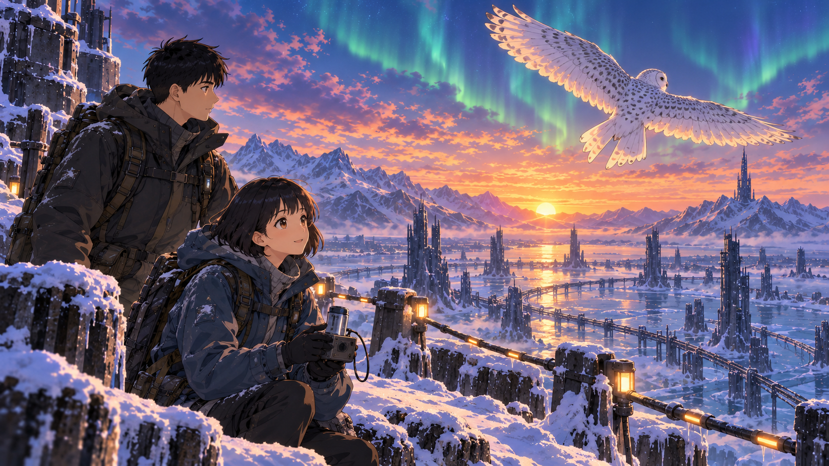 靜壓雪鴞,晚|撤離與記錄
