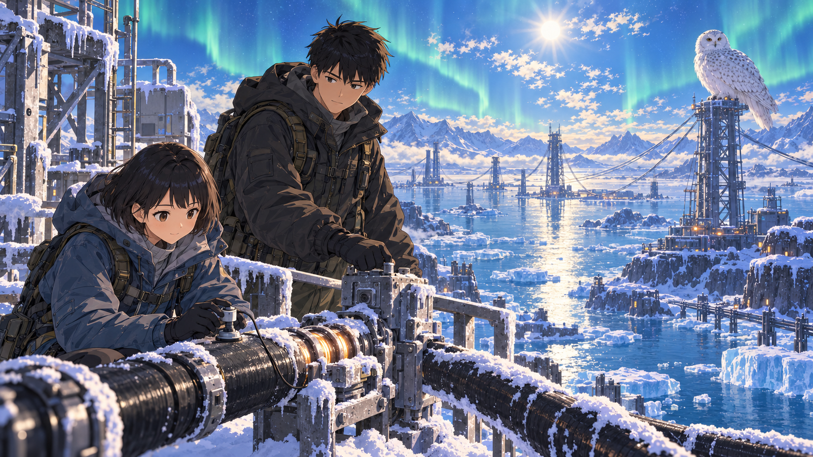 靜壓雪鴞,中|近距離觀察